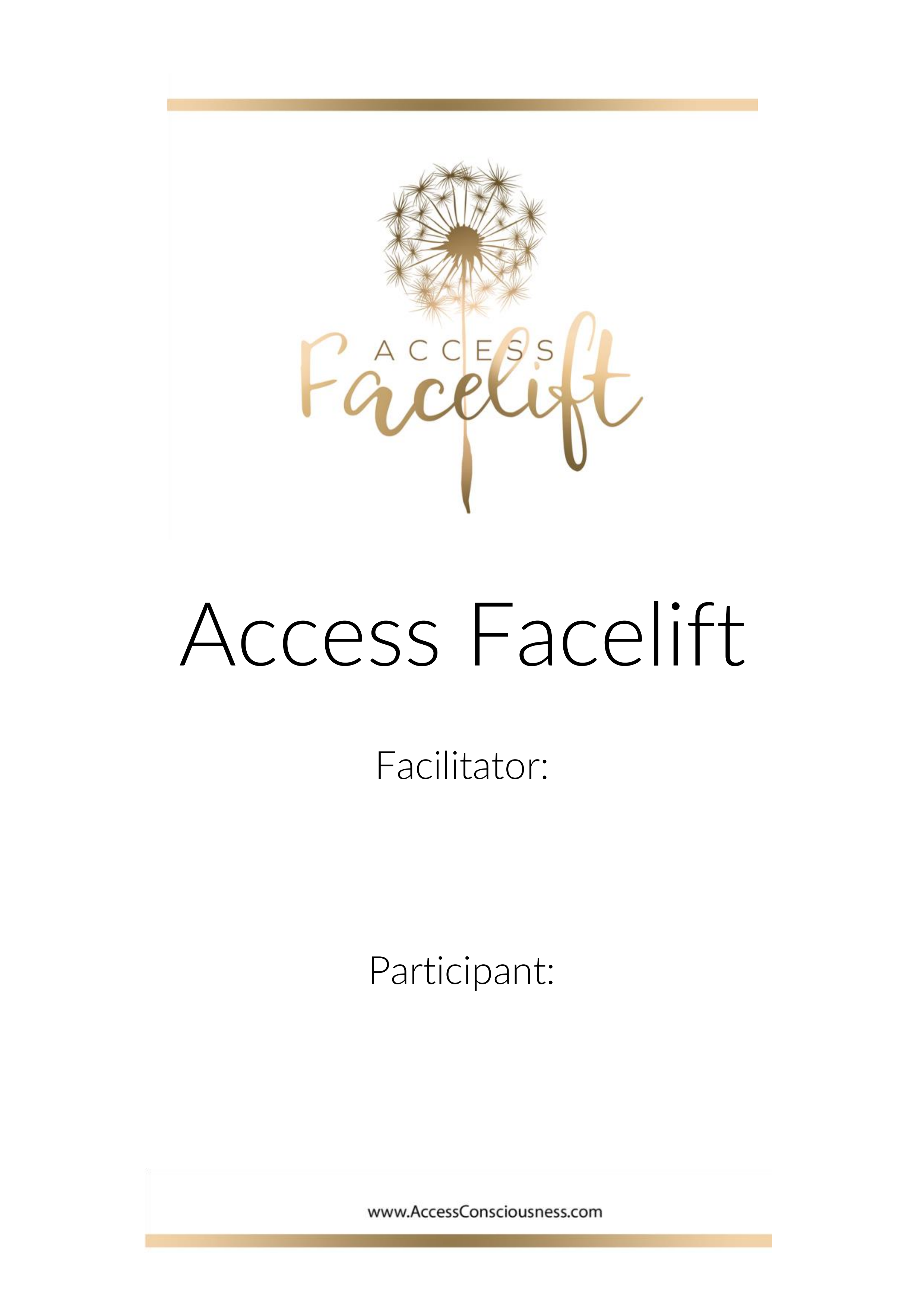 Manuál Access Facelift