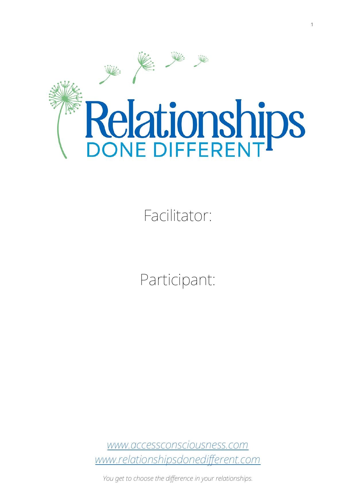 Manuál Relationships done different